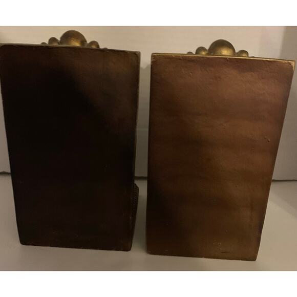 Gold Brown Corbels or Bookend Decorative Pieces Set of 2 - Picture 3 of 4